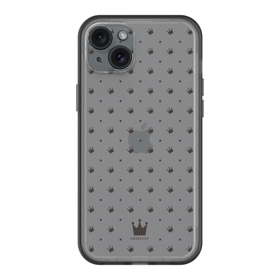 スリムプロテクションプレミアムケース［ CASEPLAY Crown dots Black - ケースプレイ・クラウン・ドッツ ブラック ］