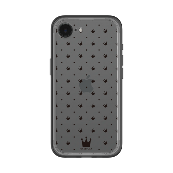 スリムプロテクションプレミアムケース［ CASEPLAY Crown dots Black - ケースプレイ・クラウン・ドッツ ブラック ］
