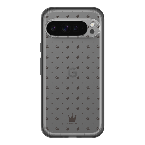 スリムプロテクションプレミアムケース［ CASEPLAY Crown dots Black - ケースプレイ・クラウン・ドッツ ブラック ］