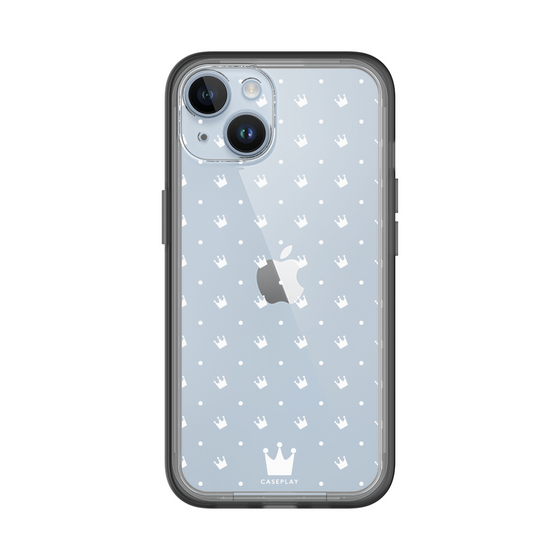 スリムプロテクションプレミアムケース［ CASEPLAY Crown dots White - ケースプレイ・クラウン・ドッツ ホワイト ］