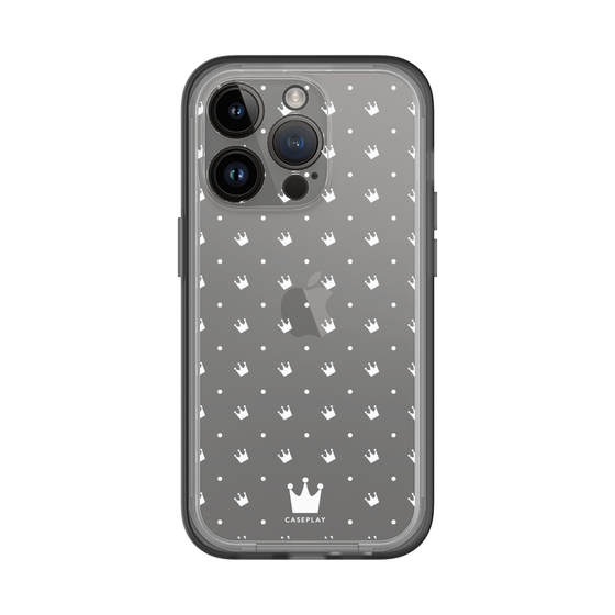 スリムプロテクションプレミアムケース［ CASEPLAY Crown dots White - ケースプレイ・クラウン・ドッツ ホワイト ］