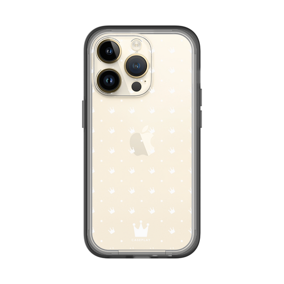 スリムプロテクションプレミアムケース［ CASEPLAY Crown dots White - ケースプレイ・クラウン・ドッツ ホワイト ］