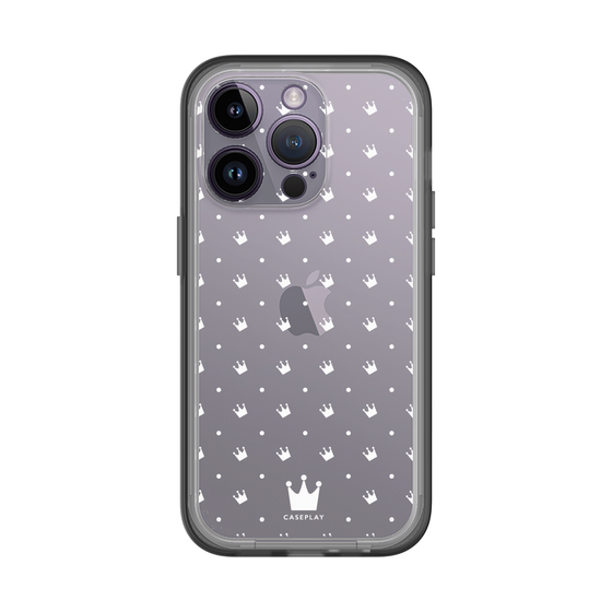 スリムプロテクションプレミアムケース［ CASEPLAY Crown dots White - ケースプレイ・クラウン・ドッツ ホワイト ］