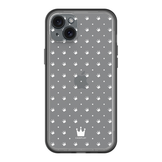 スリムプロテクションプレミアムケース［ CASEPLAY Crown dots White - ケースプレイ・クラウン・ドッツ ホワイト ］
