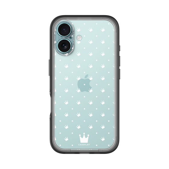 スリムプロテクションプレミアムケース［ CASEPLAY Crown dots White - ケースプレイ・クラウン・ドッツ ホワイト ］