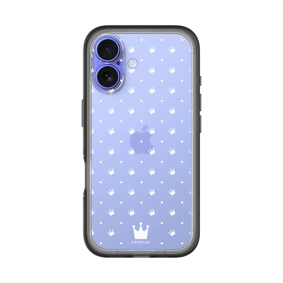 スリムプロテクションプレミアムケース［ CASEPLAY Crown dots White - ケースプレイ・クラウン・ドッツ ホワイト ］