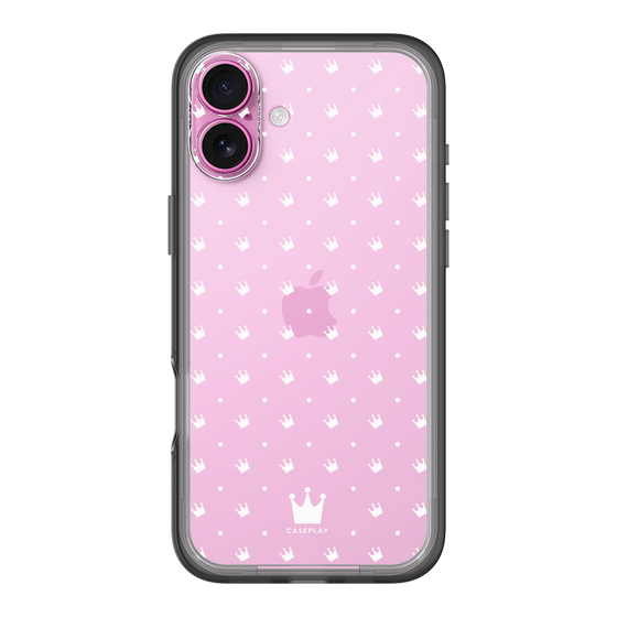 スリムプロテクションプレミアムケース［ CASEPLAY Crown dots White - ケースプレイ・クラウン・ドッツ ホワイト ］