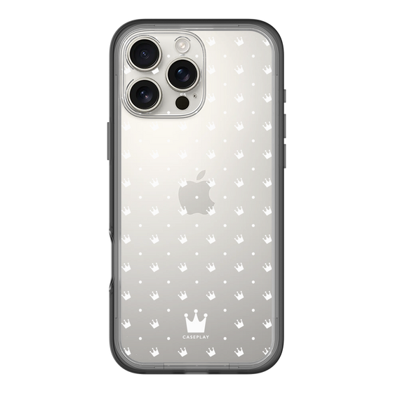 スリムプロテクションプレミアムケース［ CASEPLAY Crown dots White - ケースプレイ・クラウン・ドッツ ホワイト ］