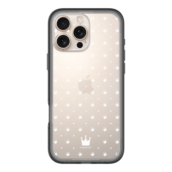 スリムプロテクションプレミアムケース［ CASEPLAY Crown dots White - ケースプレイ・クラウン・ドッツ ホワイト ］