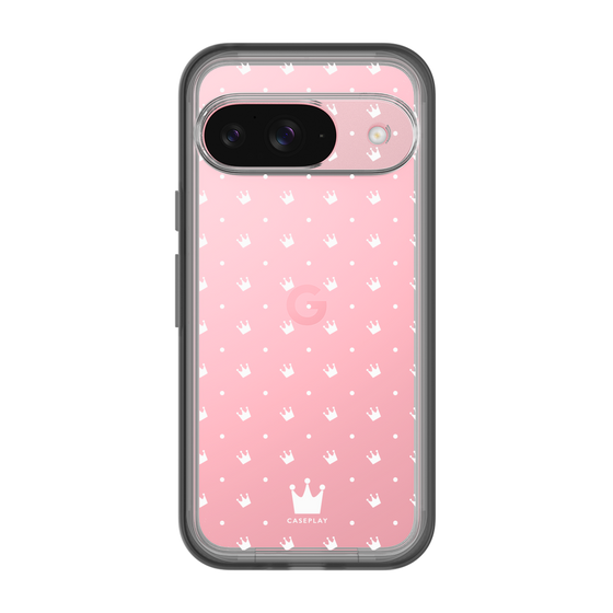 スリムプロテクションプレミアムケース［ CASEPLAY Crown dots White - ケースプレイ・クラウン・ドッツ ホワイト ］