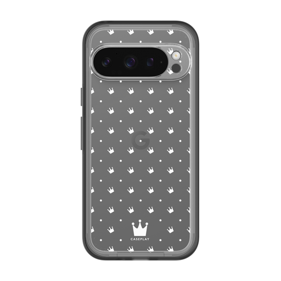 スリムプロテクションプレミアムケース［ CASEPLAY Crown dots White - ケースプレイ・クラウン・ドッツ ホワイト ］