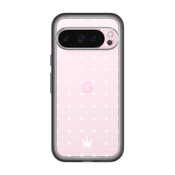 スリムプロテクションプレミアムケース［ CASEPLAY Crown dots White - ケースプレイ・クラウン・ドッツ ホワイト ］