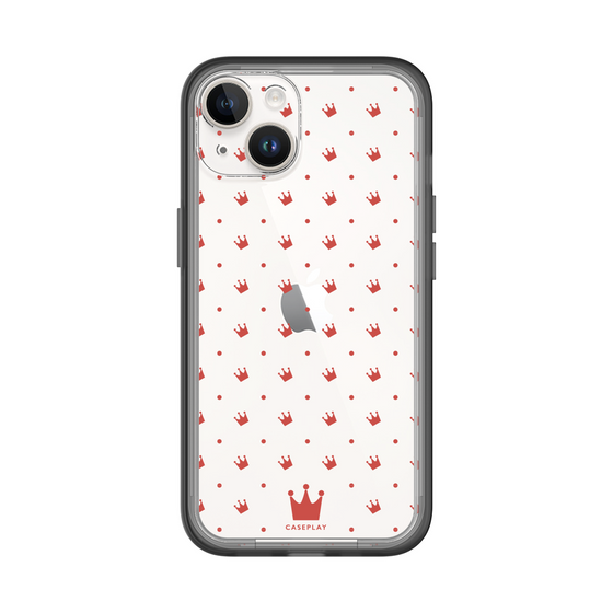 スリムプロテクションプレミアムケース［ CASEPLAY Crown dots Red - ケースプレイ・クラウン・ドッツ レッド ］