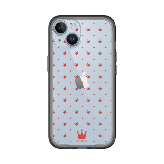 スリムプロテクションプレミアムケース［ CASEPLAY Crown dots Red - ケースプレイ・クラウン・ドッツ レッド ］