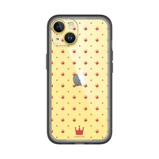 スリムプロテクションプレミアムケース［ CASEPLAY Crown dots Red - ケースプレイ・クラウン・ドッツ レッド ］