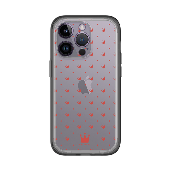 スリムプロテクションプレミアムケース［ CASEPLAY Crown dots Red - ケースプレイ・クラウン・ドッツ レッド ］