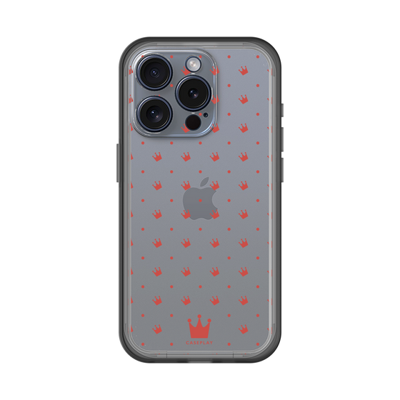 スリムプロテクションプレミアムケース［ CASEPLAY Crown dots Red - ケースプレイ・クラウン・ドッツ レッド ］