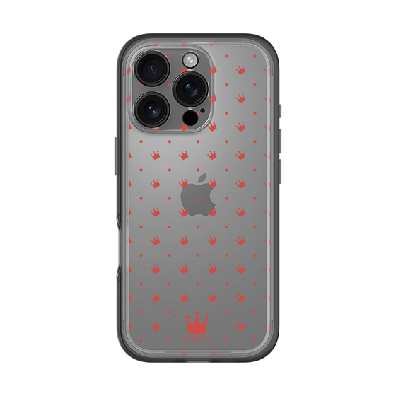 スリムプロテクションプレミアムケース［ CASEPLAY Crown dots Red - ケースプレイ・クラウン・ドッツ レッド ］