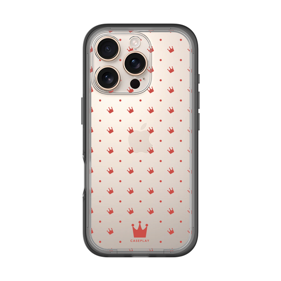 スリムプロテクションプレミアムケース［ CASEPLAY Crown dots Red - ケースプレイ・クラウン・ドッツ レッド ］