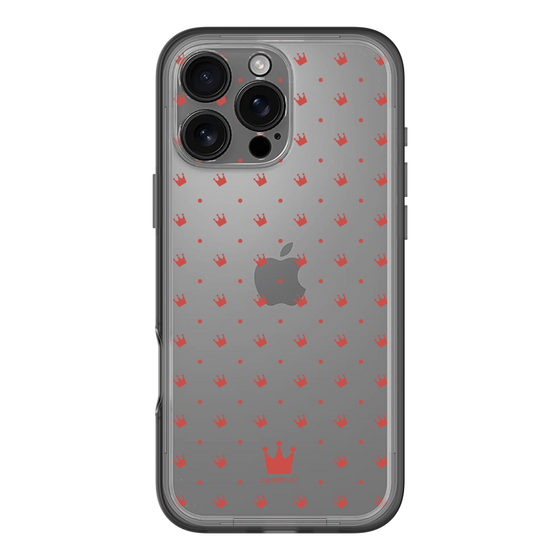 スリムプロテクションプレミアムケース［ CASEPLAY Crown dots Red - ケースプレイ・クラウン・ドッツ レッド ］