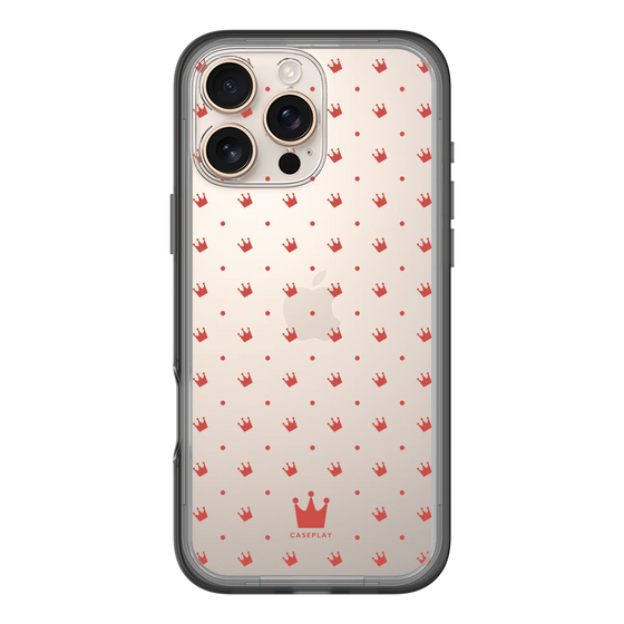 スリムプロテクションプレミアムケース［ CASEPLAY Crown dots Red - ケースプレイ・クラウン・ドッツ レッド ］