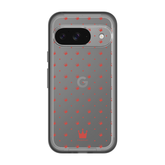 スリムプロテクションプレミアムケース［ CASEPLAY Crown dots Red - ケースプレイ・クラウン・ドッツ レッド ］