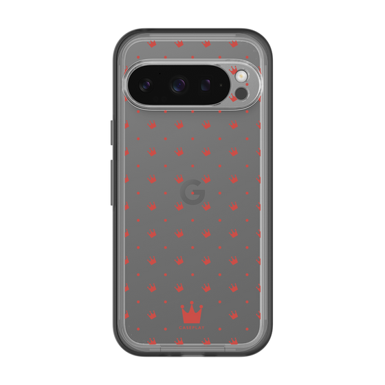 スリムプロテクションプレミアムケース［ CASEPLAY Crown dots Red - ケースプレイ・クラウン・ドッツ レッド ］