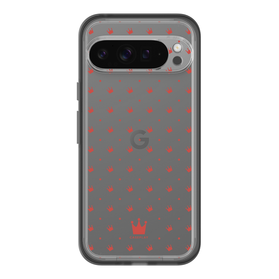 スリムプロテクションプレミアムケース［ CASEPLAY Crown dots Red - ケースプレイ・クラウン・ドッツ レッド ］