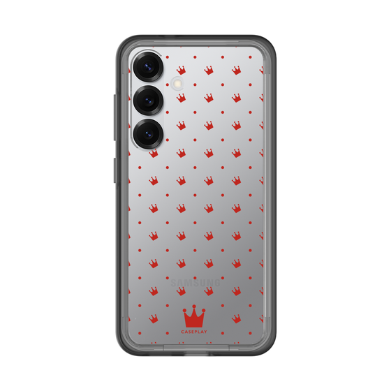 スリムプロテクションプレミアムケース［ CASEPLAY Crown dots Red - ケースプレイ・クラウン・ドッツ レッド ］