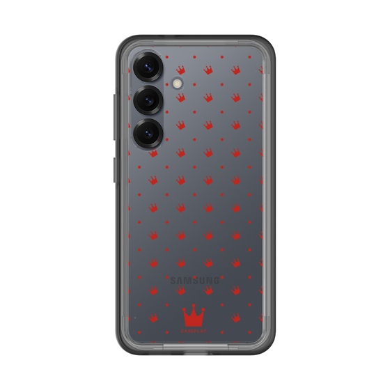スリムプロテクションプレミアムケース［ CASEPLAY Crown dots Red - ケースプレイ・クラウン・ドッツ レッド ］