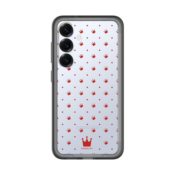 スリムプロテクションプレミアムケース［ CASEPLAY Crown dots Red - ケースプレイ・クラウン・ドッツ レッド ］
