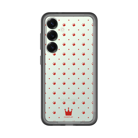 スリムプロテクションプレミアムケース［ CASEPLAY Crown dots Red - ケースプレイ・クラウン・ドッツ レッド ］