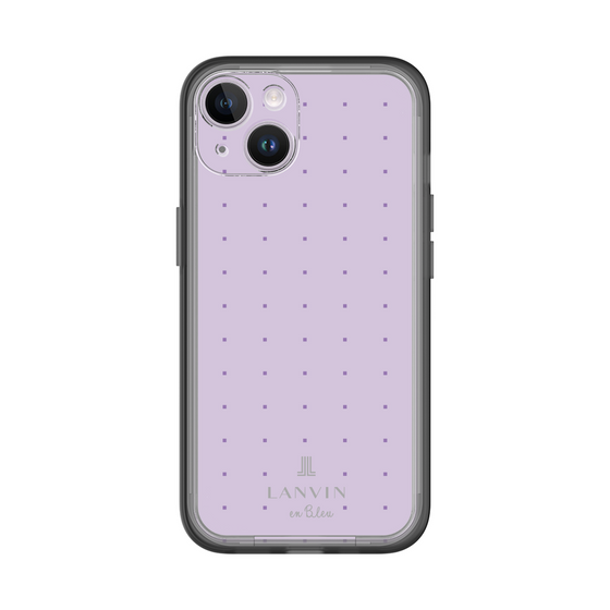 スリムプロテクションプレミアムケース［ LANVIN en Bleu Tiny dots Purple - ランバン ドット パープル ］