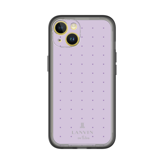 スリムプロテクションプレミアムケース［ LANVIN en Bleu Tiny dots Purple - ランバン ドット パープル ］