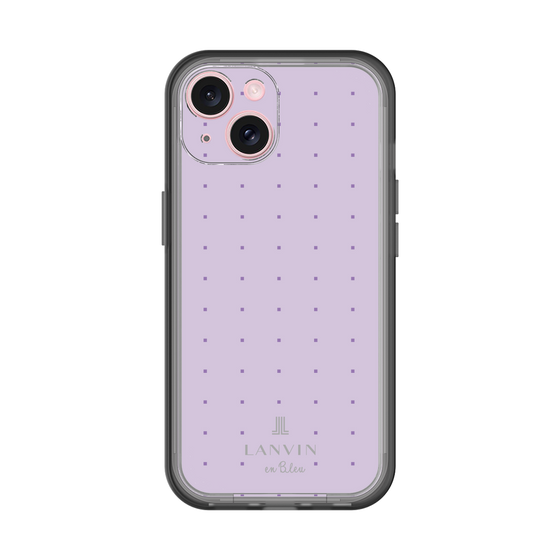 スリムプロテクションプレミアムケース［ LANVIN en Bleu Tiny dots Purple - ランバン ドット パープル ］