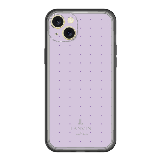 スリムプロテクションプレミアムケース［ LANVIN en Bleu Tiny dots Purple - ランバン ドット パープル ］