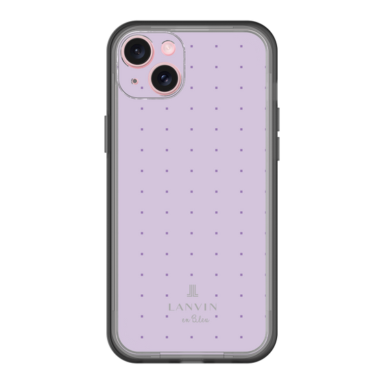 スリムプロテクションプレミアムケース［ LANVIN en Bleu Tiny dots Purple - ランバン ドット パープル ］