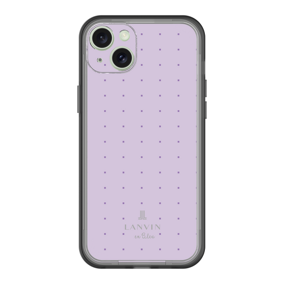 スリムプロテクションプレミアムケース［ LANVIN en Bleu Tiny dots Purple - ランバン ドット パープル ］