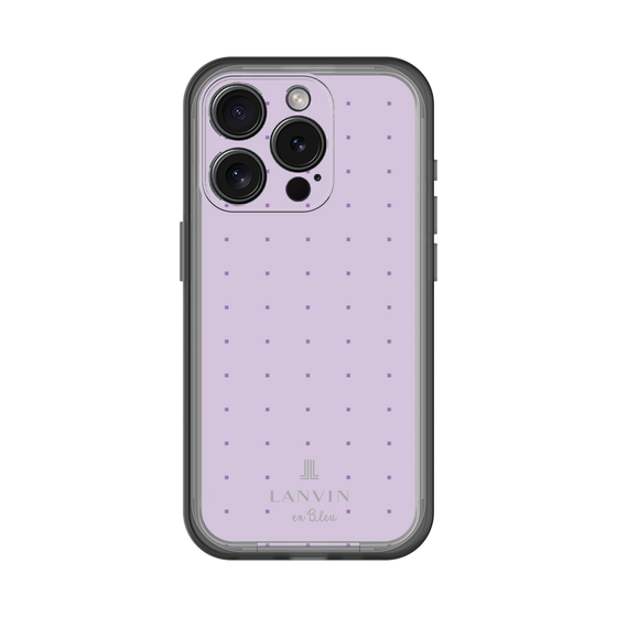 スリムプロテクションプレミアムケース［ LANVIN en Bleu Tiny dots Purple - ランバン ドット パープル ］