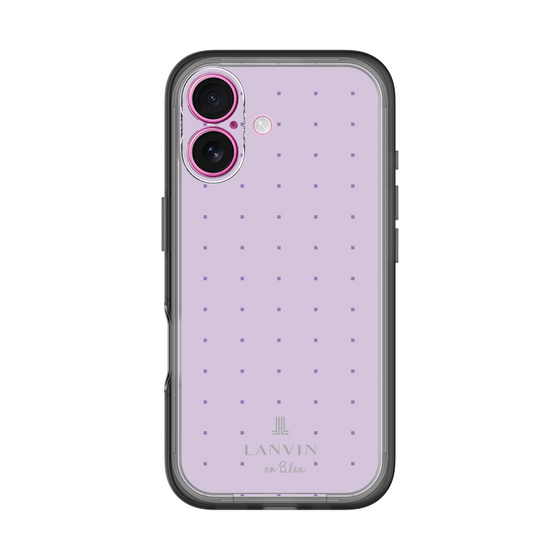 スリムプロテクションプレミアムケース［ LANVIN en Bleu Tiny dots Purple - ランバン ドット パープル ］