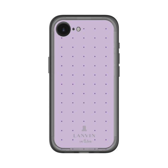 スリムプロテクションプレミアムケース［ LANVIN en Bleu Tiny dots Purple - ランバン ドット パープル ］