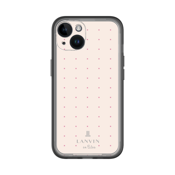 スリムプロテクションプレミアムケース［ LANVIN en Bleu Tiny dots Pink - ランバン ドット ピンク ］