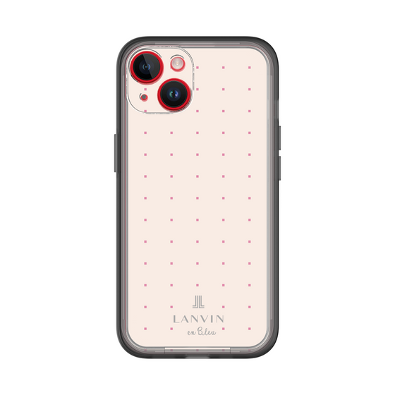 スリムプロテクションプレミアムケース［ LANVIN en Bleu Tiny dots Pink - ランバン ドット ピンク ］