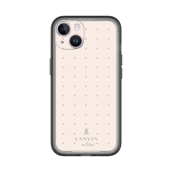 スリムプロテクションプレミアムケース［ LANVIN en Bleu Tiny dots Pink - ランバン ドット ピンク ］