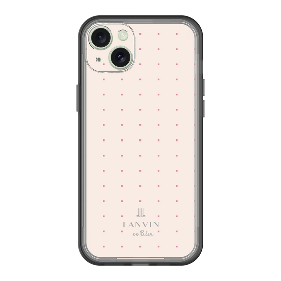 スリムプロテクションプレミアムケース［ LANVIN en Bleu Tiny dots Pink - ランバン ドット ピンク ］