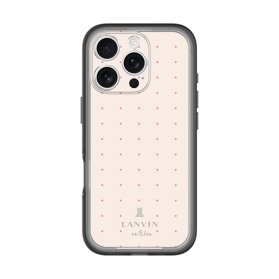 スリムプロテクションプレミアムケース［ LANVIN en Bleu Tiny dots Pink - ランバン ドット ピンク ］