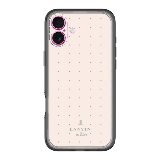 スリムプロテクションプレミアムケース［ LANVIN en Bleu Tiny dots Pink - ランバン ドット ピンク ］