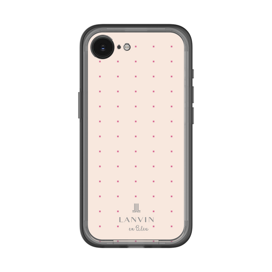 スリムプロテクションプレミアムケース［ LANVIN en Bleu Tiny dots Pink - ランバン ドット ピンク ］