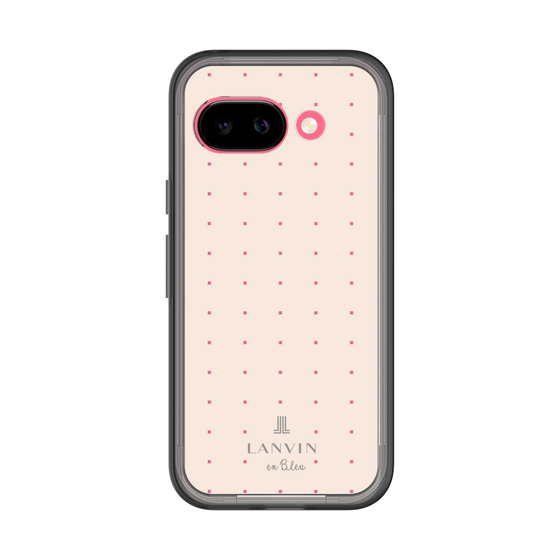 スリムプロテクションプレミアムケース［ LANVIN en Bleu Tiny dots Pink - ランバン ドット ピンク ］