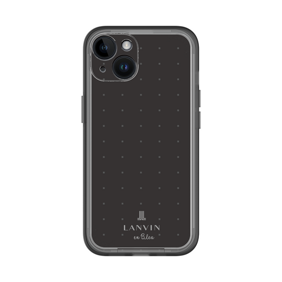スリムプロテクションプレミアムケース［ LANVIN en Bleu Tiny dots Black - ランバン ドット ブラック ］